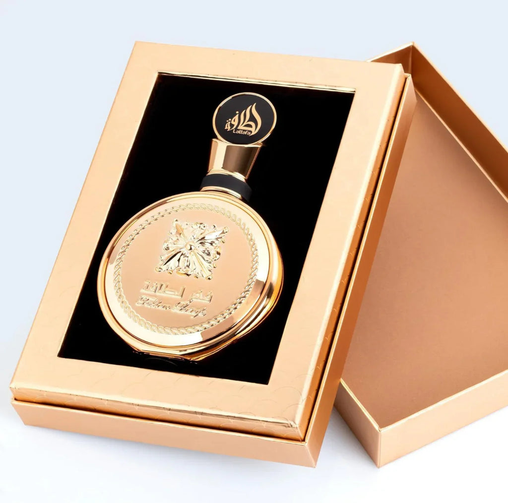 Lattafa Fakhar Gold Extrait Eau de Perfume en espray unisex, 3.4 onzas