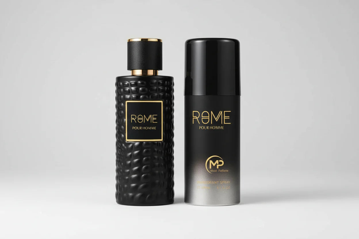 2 PIECE SET ROME MEN EDP - 3.4OZ + 5.0 OZ Deo BY BHARARA