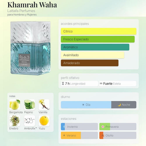 KHAMRAH WAHA EDP 3.4 FL OZ By LATTAFA
